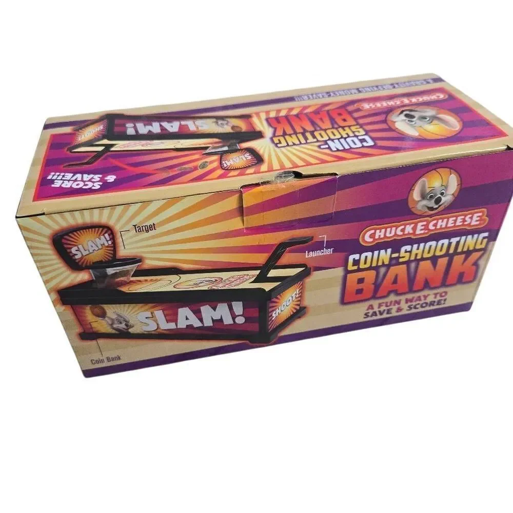 Chuck E Cheese Coin Shooting Money Bank